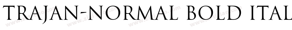 Trajan-Normal Bold Italic字体转换